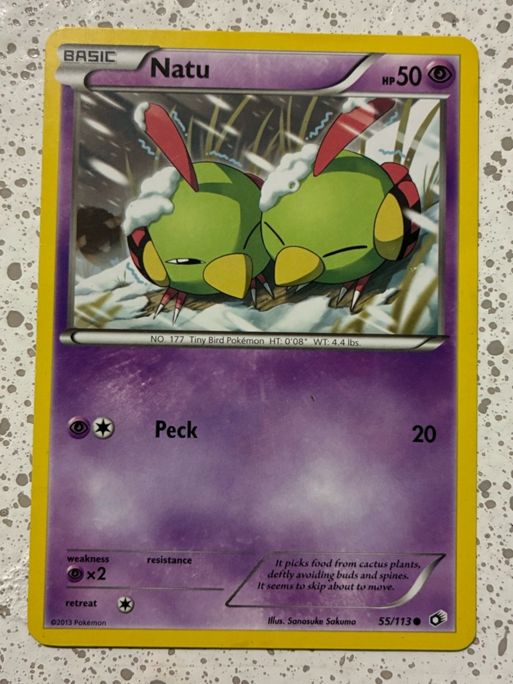 Natu Pokémon Trading Card - Basic - 50HP